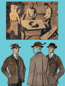 Der Stolz auf die Tracht läßt dankbar die leere Schüssel im Gebet vergessen