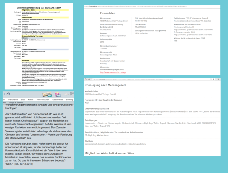 FPÖ unzensuriert - 18148 Medienvielfalt Verlags GmbH - Alexander Höferl und Standard