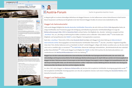 FPÖ unzensuriert - Karl-Heinrich Waggerl - Bekenntnis