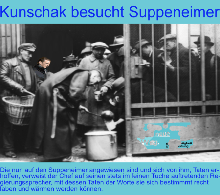 Sebastian Kurz besuchte den Suppenbus der Caritas