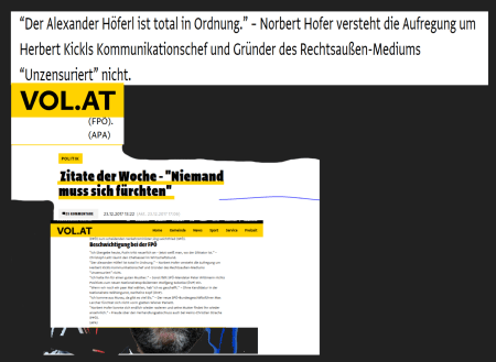 Für Norbert Hofer ist Nichtgründer Alexander Höferl total in Ordnung