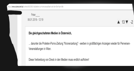 FPÖ unzensuriert - Kronenzeitung - Proleten-Porno-Zeitung