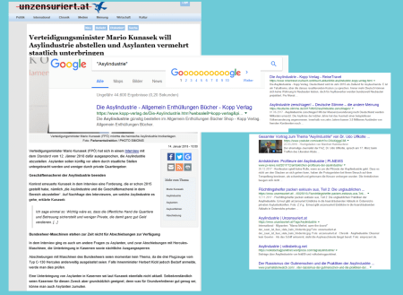 Mario Kunasek - Asylindustrie