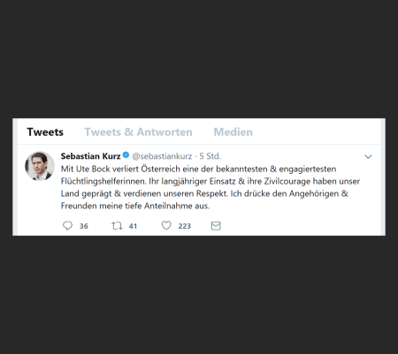 Ute Bock ist tot - Kurzens Sprachpose