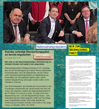 Ausschaltung des Parlaments in Österreich im Februar