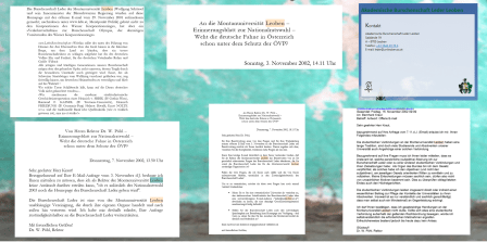 Montanuniversität Leoben - Leder Burschenschaft - 2018 wie 2002