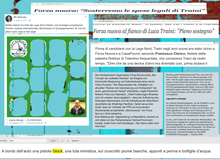 Strache - Salvini - FPÖ - Lega Nord - Forza Nouva - Casa Pound - Traini