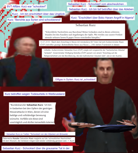 Sebastian Kurz schockiert entsetzt