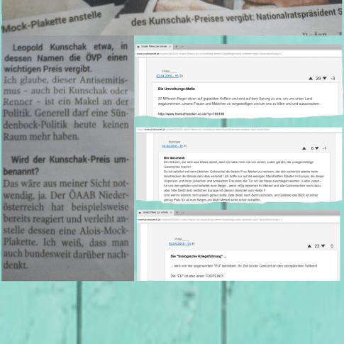 Wolfgang Sobotka - Antisemitismus und die Website der identitären Regierungspartei in Österreich