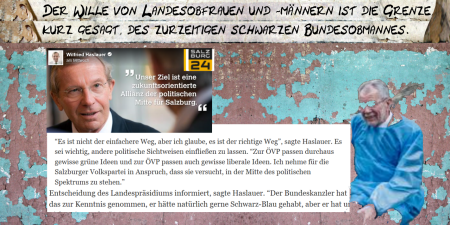 Der Wille von Haslauer ist die Grenze der Macht von Kurz