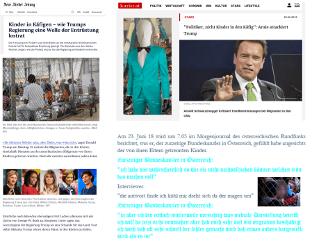 Kinder in Käfigen - Sebastian Kurz - ideale Ehefrau für Donald Trump