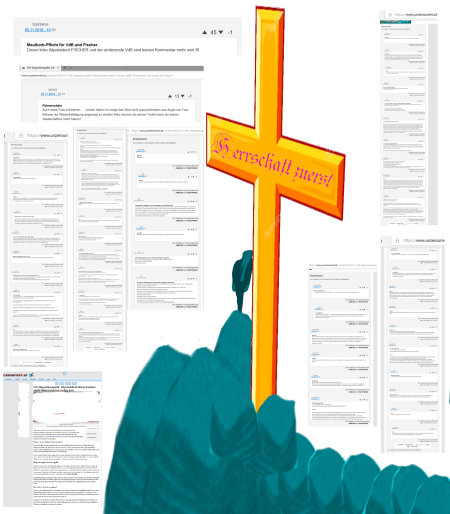 Netiquette einer Website mit Regierungsnähe