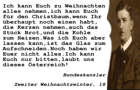 Weihnachten 2018 - Laubt uns dieses Österreich